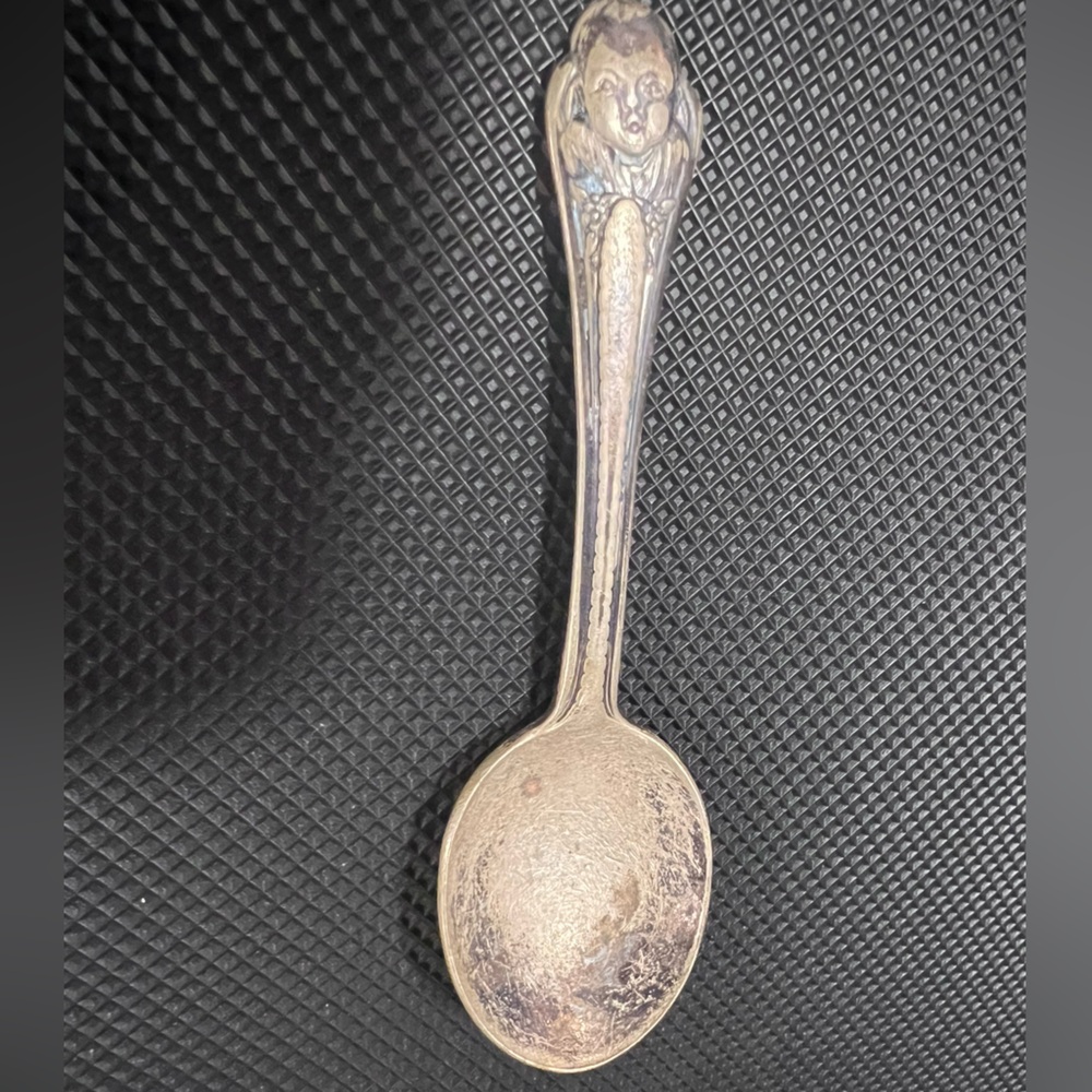 Vintage Winthrop Silverplate baby spoon marked “Gerber’s.”